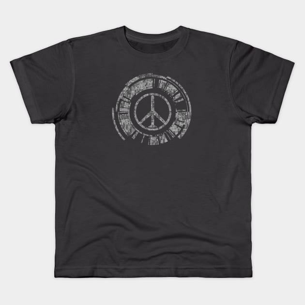 Walker of Peace [Urban Grey] Kids T-Shirt by DCLawrenceUK